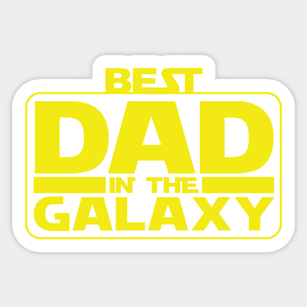 Best dad in the galaxy Sticker by timegraf